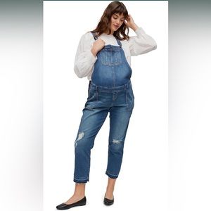 Indigo Blue Motherhood maternity overalls.